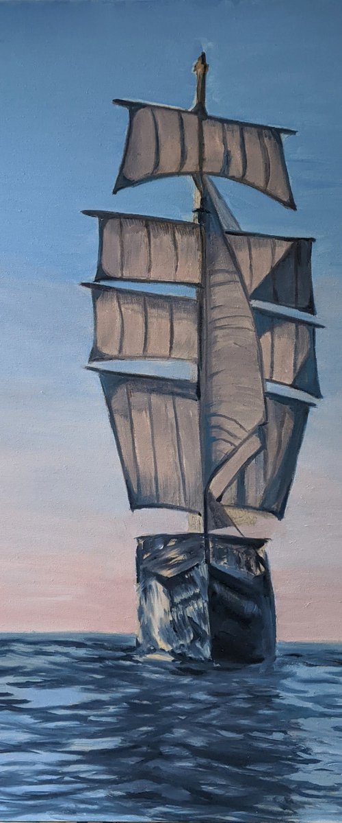 Tall ship by Anna Brazhnikova