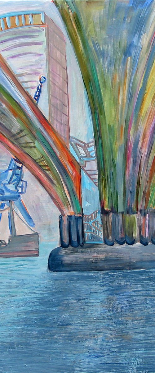 DLR Bridge Docklands by Frank Creber