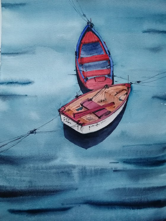 Boat painting