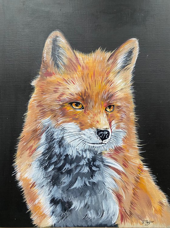 Fox painting