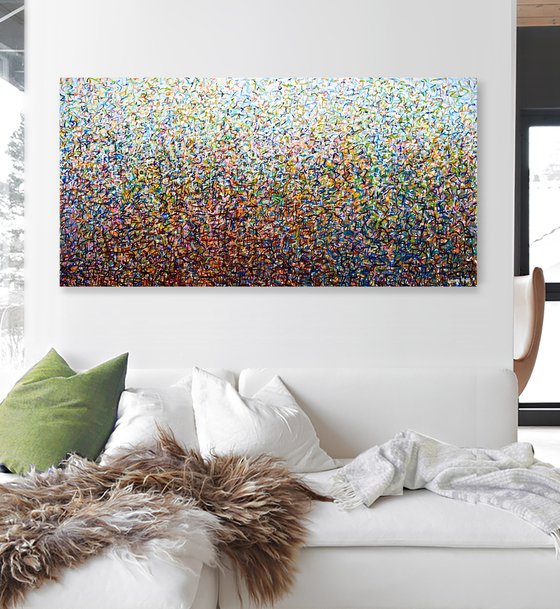 The Australian Dance 152 x 76cm acrylic on canvas