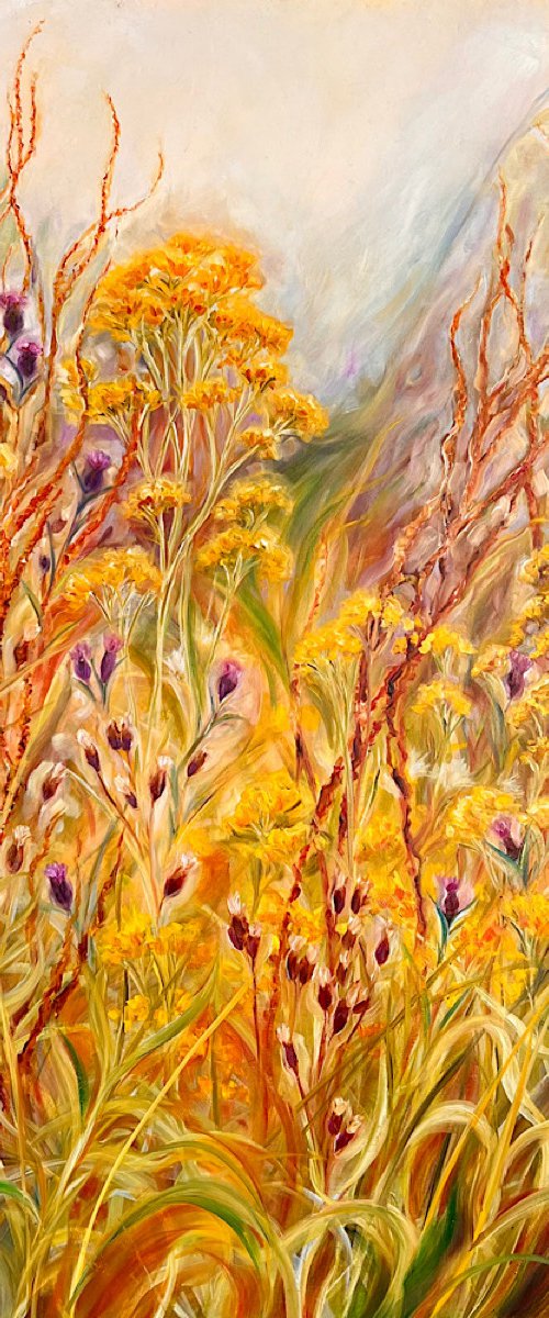 Meliorism- wild Flower Meadow painting by Anita Nowinska