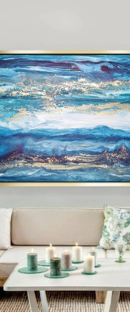 Poseidon Spirit (100x150cm) by Eleni Denart