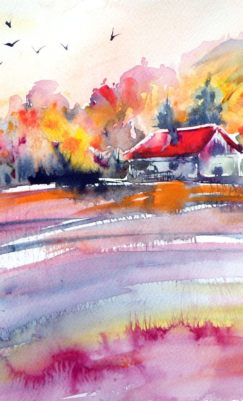 Farm in autumn by Kovács Anna Brigitta