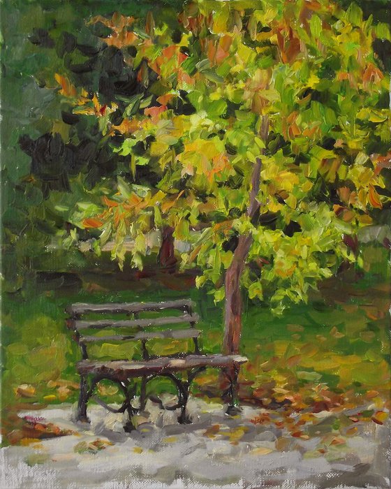 Bench, Autumn