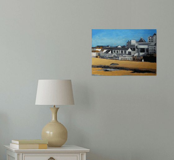 The Tate Gallery St Ives from Porthmeor beach