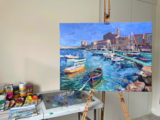 Boats of Giovinazzo, Italy