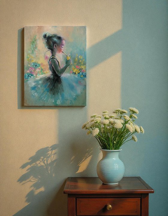 Little Girl Drinking Orange Juice