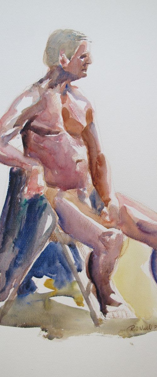 seated male nude by Rory O’Neill