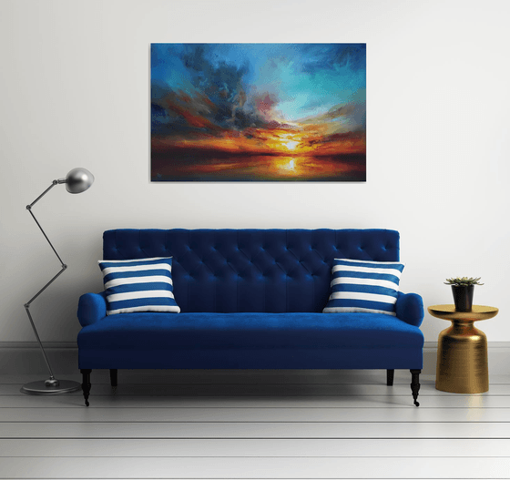 " Echo of the evening Aura " (W 140 x H 90 cm) SPECIAL PRICE!!!