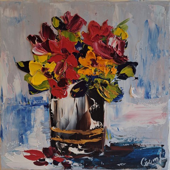 flowers in a vase still life