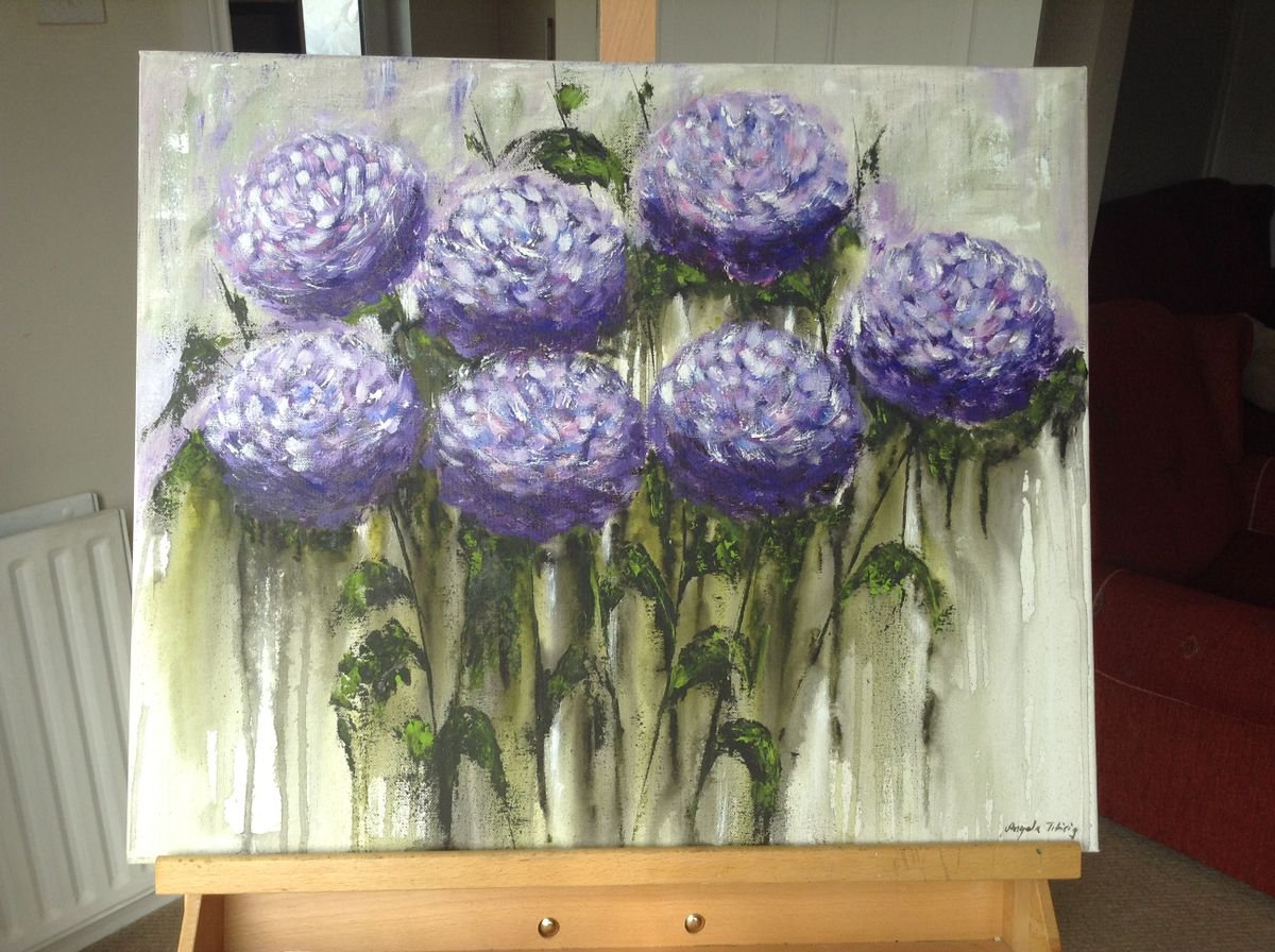 Purple flowers by Angela Titirig