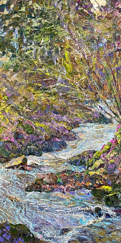 A rushing flow by Aleksandr Dubrovskyy