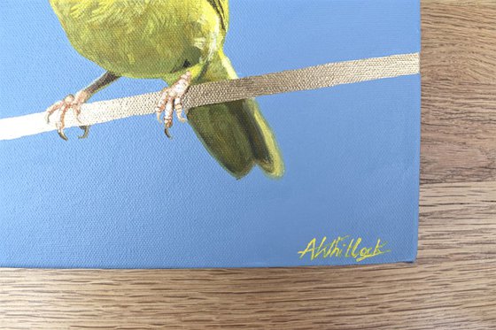 Yellow Warbler - Bird on Wire Series