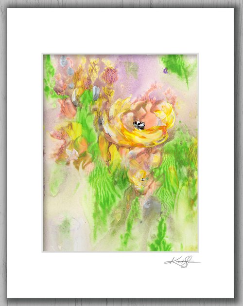 Flower Joy 9 - Floral Abstract Painting by Kathy Morton Stanion by Kathy Morton Stanion