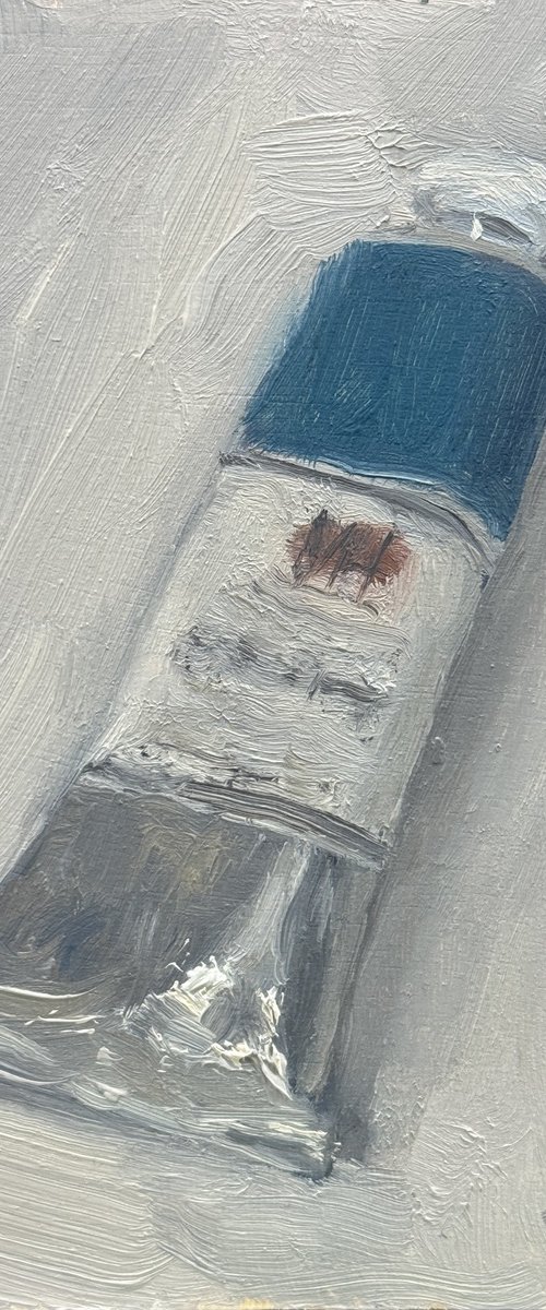 Cerulean Blue Paint Tube by Alex James Long