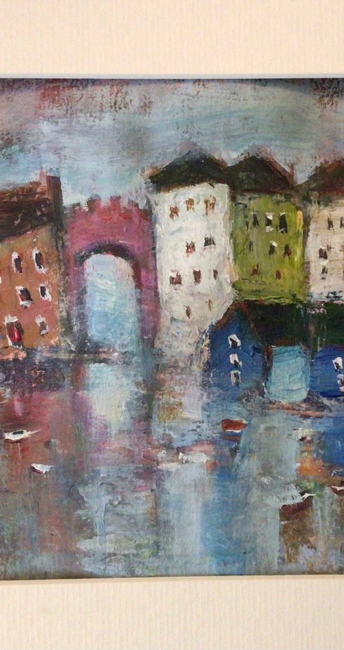 TENBY HARBOUR REFLECTIONS by Roma Mountjoy