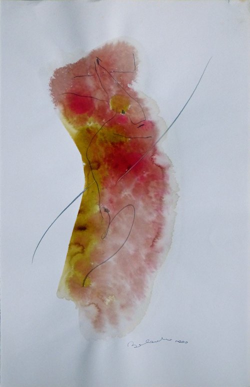 Oblong Variation 12, 32x50 cm by Frederic Belaubre