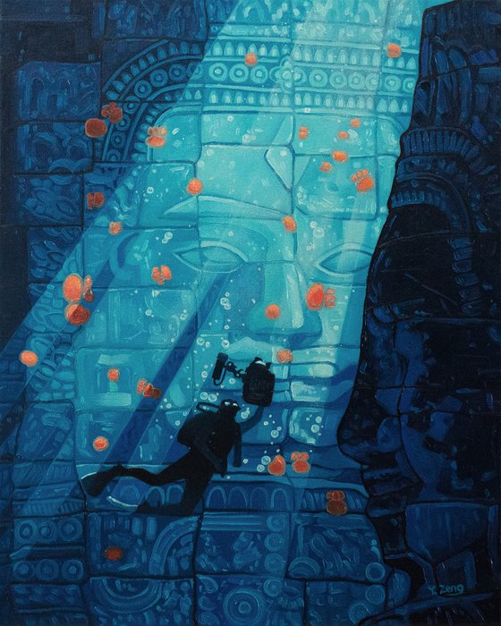 Underwater ruin