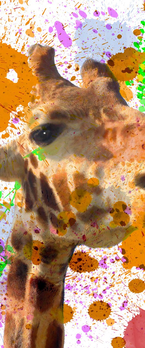 Splattered Giraffe by Martin  Fry