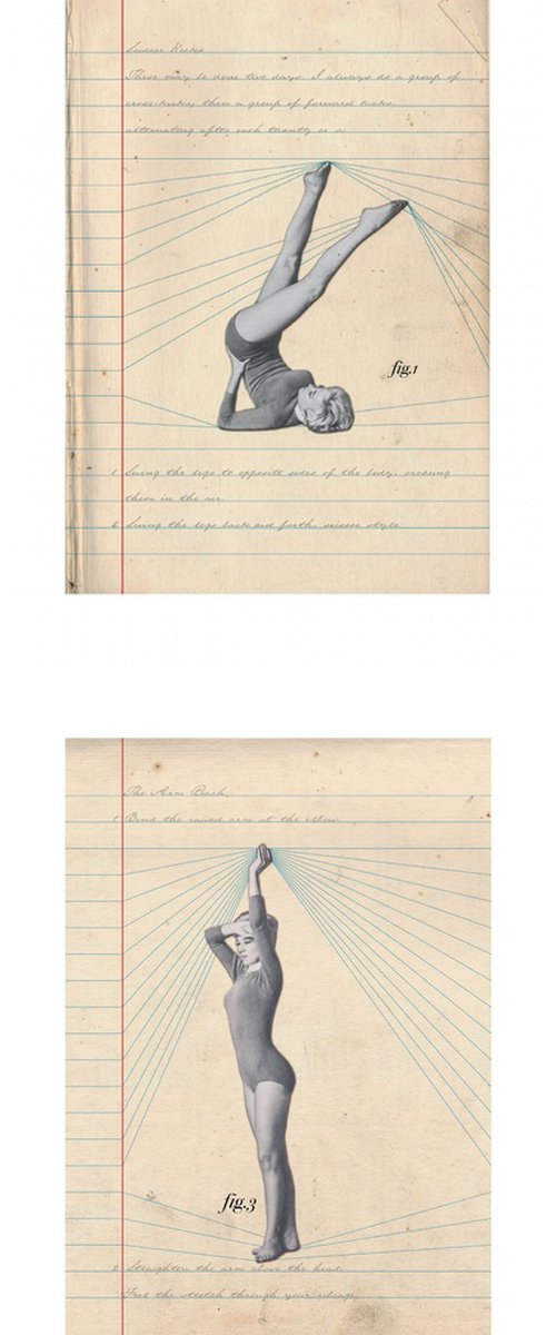 2 Pages from an Exercise Book by Paper Draper