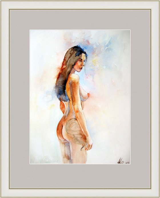 Nude woman