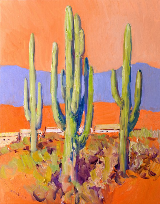 Cactuses in Desert