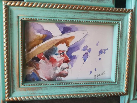 GIFT IDEA/ Cowboy Mini Paintings