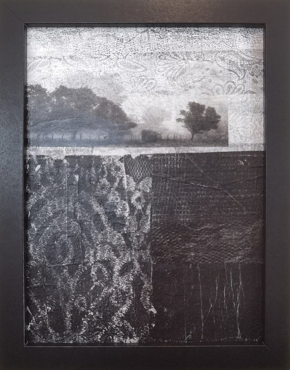 Abstract Collage By Roseanne Jones, 6 X 8", Cherish, Original Artwork