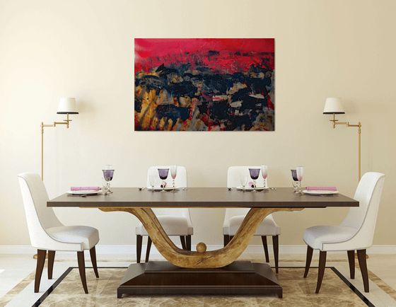 TAUREAUX SOLEIL COUCHANT