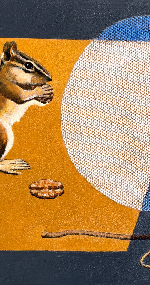 Chipmunk Who Escaped The Trap by Vadim Vaskovsky