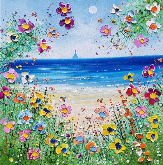 "Sunshine Beach & Flowers in Love"