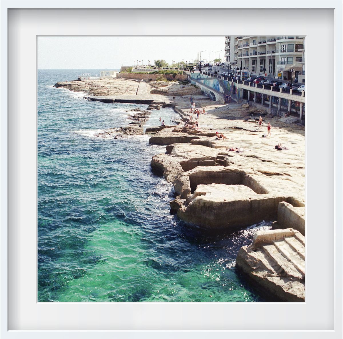 Photorealistic Landscape Photograph By Serge Horta, 15 X 15", Mediterraneo Ii, Original Artwork