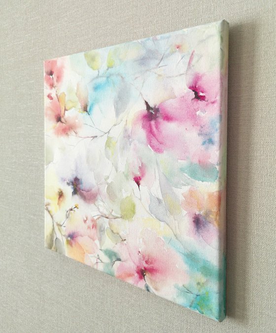 Abstract flowers bouquet