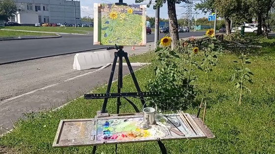 Sunflowers in Maryino