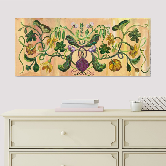 Exquisite ornament of climbing plants