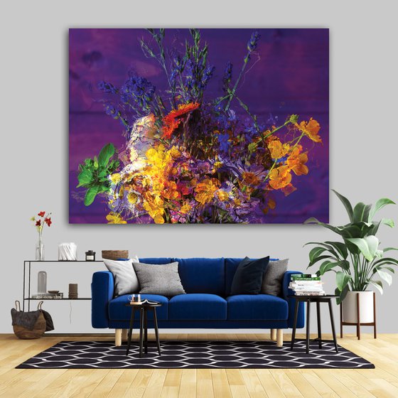 Flores silvestres/XL large original artwork