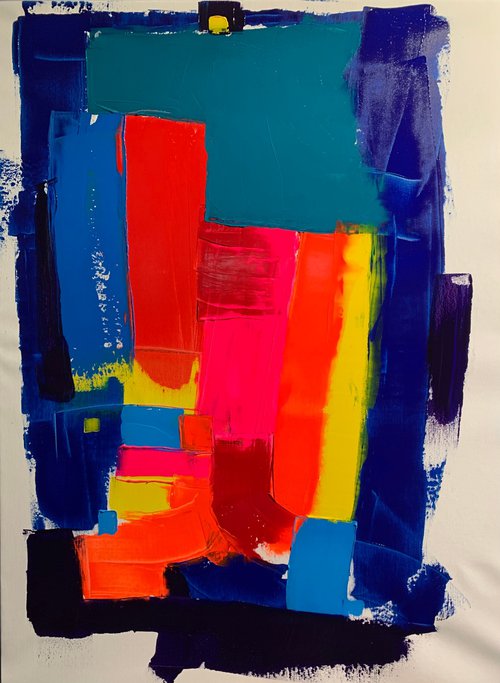 bright abstract rectangles by Anzhelika Klimina
