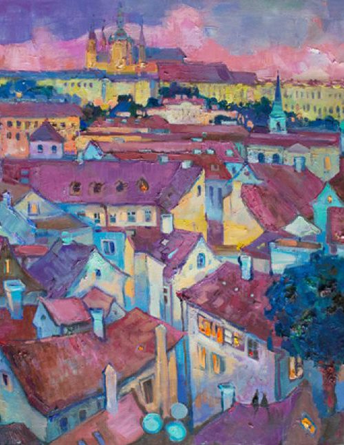 Prague roofs purring by Anastasiia Grygorieva