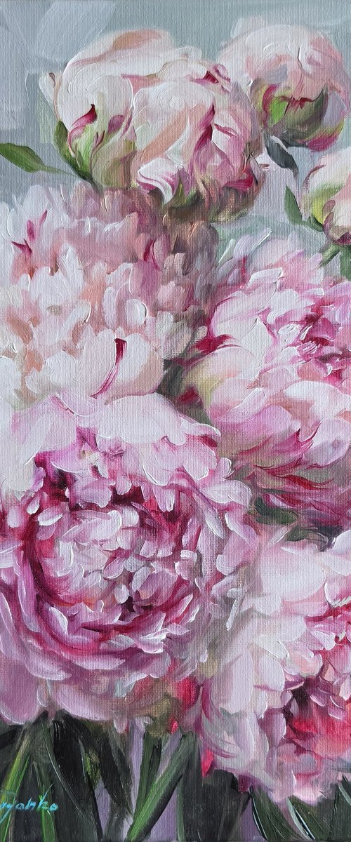Peony Flowers by Nataly Derevyanko