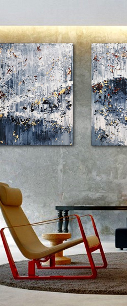 200x120cm. / abstract painting / Abstract 2267 by Alex Senchenko