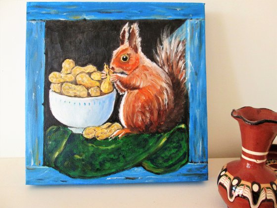 Squirrel and his nuts