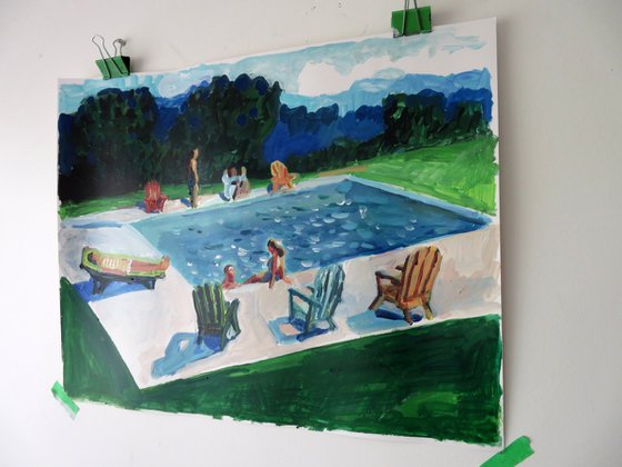 Pool in the woods