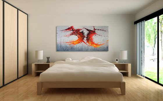 Twisting Fire IV (Spirits Of Skies 128161) (160 x 80 cm) XXXL (64 x 32 inches)