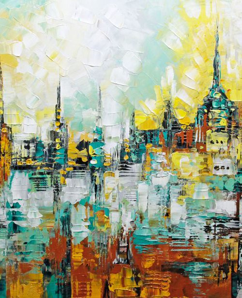 Abstract painting Wild World by Lana Guise
