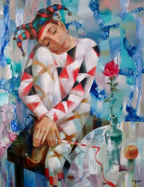 Lonely Rose by Anatolii Tarabаnov