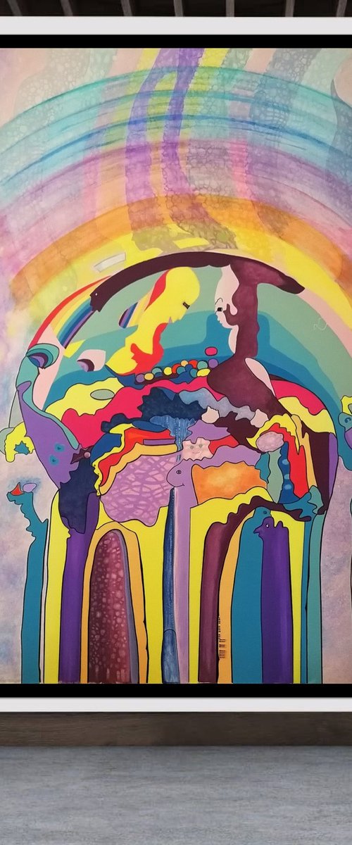 Rainbow. Be yourself. size 200x125 cm by Evgeniya Robeyn