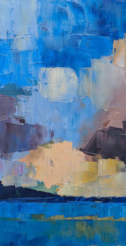 Dublin bay and sky by mahonart75