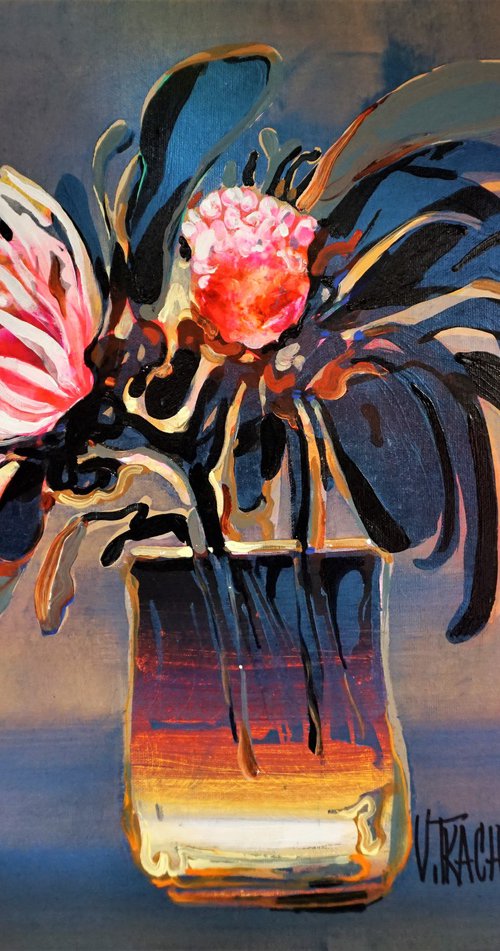 Red Protea by Victor Tkachenko