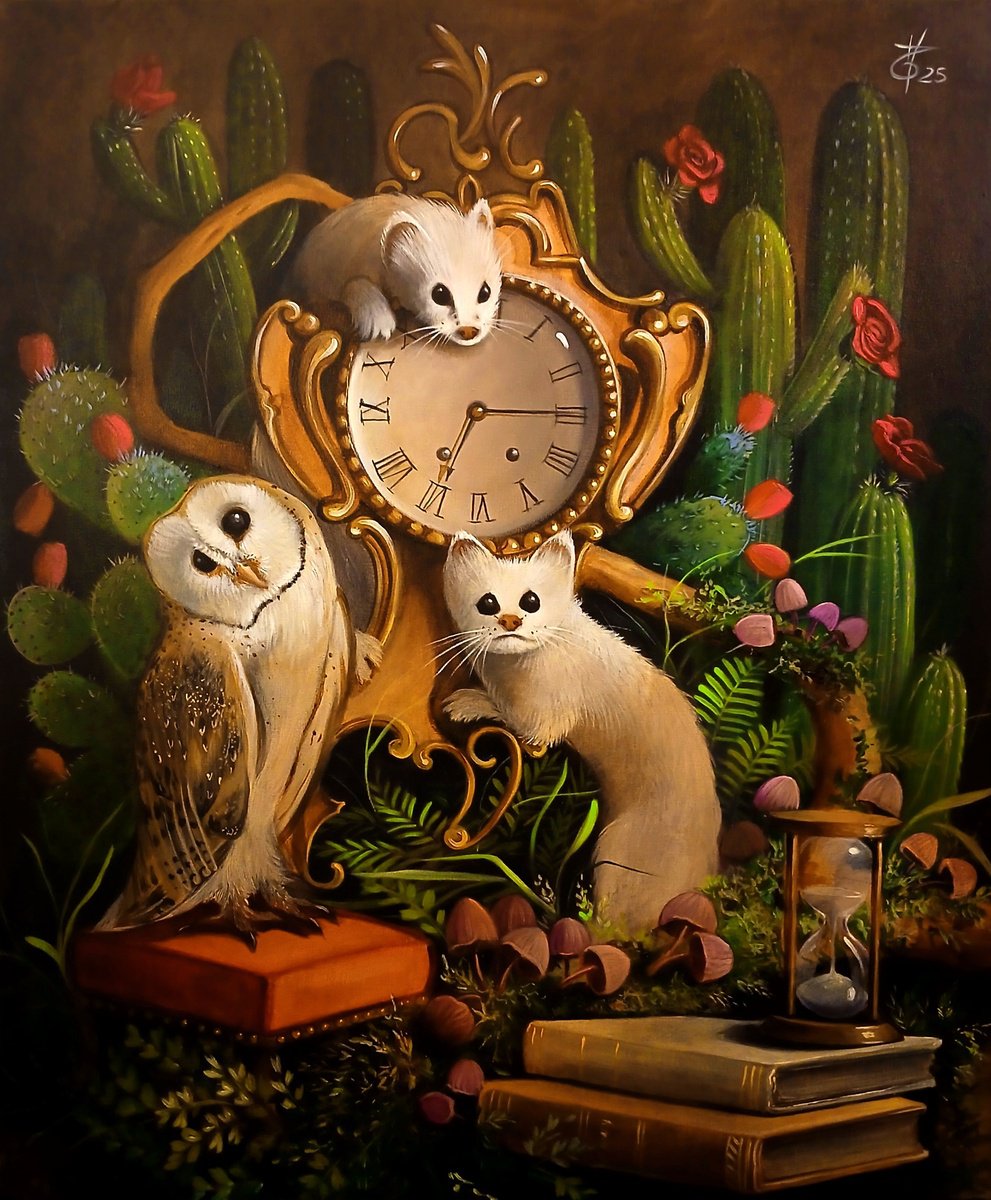 Surrealistic Animal Acrylic Painting By Valentina Toma